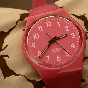 Pink Swatch Watch